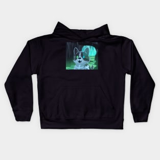 Spooky Ghost Corgi Kids Hoodie